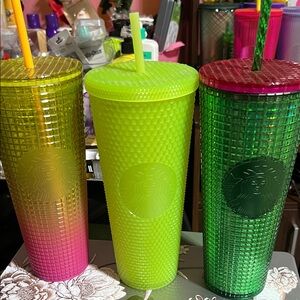 Starbucks Gradient and Green Tumbler Trio